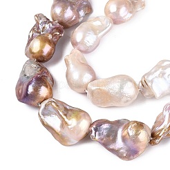Natural Baroque Pearl Keshi Pearl Beads Strands&nbsp;PEAR-S019-05D-03