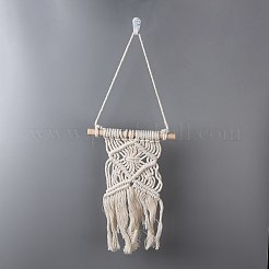 Cotton Cord Macrame Woven Wall Hanging&nbsp;HJEW-C010-19