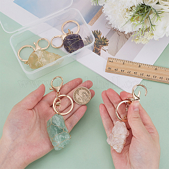 4Pcs Natural Gemstone Keychain&nbsp;KEYC-FG00004
