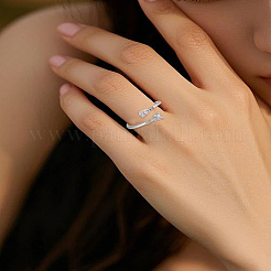 2Pcs Brass Micro Pave Cubic Zirconia Cuff Rings&nbsp;RJEW-LP0005-13