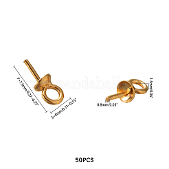 304 Stainless Steel Cup Pearl Peg Bails Pin Pendants&nbsp;STAS-UN0003-95G