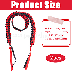 Two Tone Graduation Ribbon Leis&nbsp;FIND-WH0423-78E