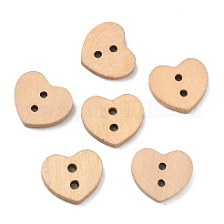 Lovely 2-hole Basic Sewing Button in Heart Shape&nbsp;NNA0Z9E