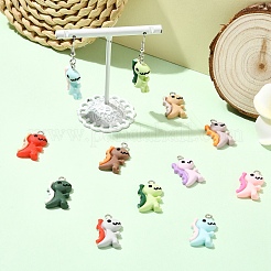 20Pcs 10 Colors Opaque Resin Pendants&nbsp;RESI-YW0004-42