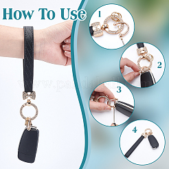2 Sets 2 Colors PU Leather Bag Straps&nbsp;AJEW-NB0008-79