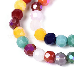 Opaque Glass Beads Strands&nbsp;EGLA-A035-P4mm-HL01