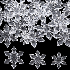 60Pcs 3 Styles Christmas Transparent Acrylic Connector Charms&nbsp;OACR-SC0001-56