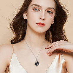 6Pcs 2 Colors Iron Cable Chain Empty Macrame Pouch Pendant Slider Necklace Making&nbsp;NJEW-NB0001-32