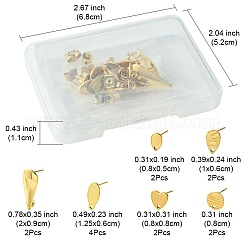 304 Stainless Steel Ear Stud Findings&nbsp;STAS-FS0001-48A