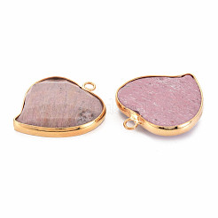 Natural Rhodochrosite Pendants&nbsp;G-N326-124B