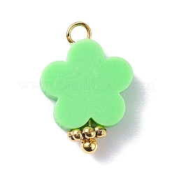Handmade Polymer Clay Flower Pendants&nbsp;PALLOY-JF01125