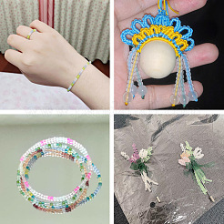 500Pcs 20 Colors Transparent Frosted Glass Beads Strands&nbsp;GLAA-CD0001-16