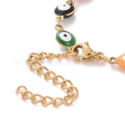 PVD Vacuum Plating 304 Stainless Steel Link Bracelet&nbsp;BJEW-B062-14G