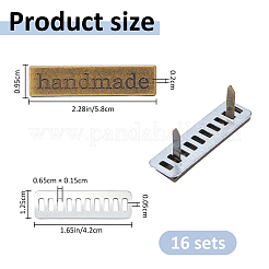16 Sets Alloy Handmade Label Tags&nbsp;FIND-FH0017-78