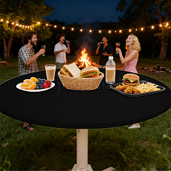1Pc Polyester Round Tablecloth&nbsp;AJEW-CN0001-60