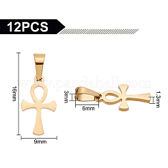 12Pcs Easter Theme 304 Stainless Steel Pendants&nbsp;STAS-UN0049-02