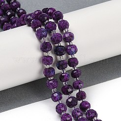 Natural Sesame Jasper Dyed Beads Strands&nbsp;G-H057-A21-03