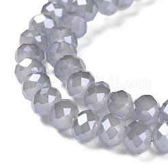 Electroplate Glass Beads Strands&nbsp;GLAA-K027-PL-A08-A