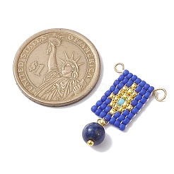 2Pcs 2 Style Handmade MIYUKI Round Rocailles Seed Loom Pattern&nbsp;PALLOY-MZ00176