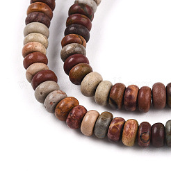 Natural Polychrome Jasper/Picasso Stone/Picasso Jasper Beads Strands&nbsp;G-T140-70B