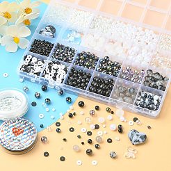 DIY Imitation Gemstone Stretch Bracelet Making Kit&nbsp;DIY-FS0003-32