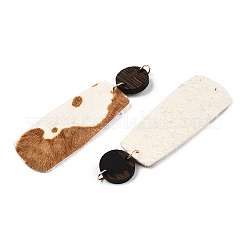 Eco-Friendly Cowhide Leather Big Pendants&nbsp;FIND-N049-11-07