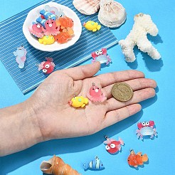 35Pcs 7 Styles Ocean Theme Resin Pendants&nbsp;RESI-YW0001-68