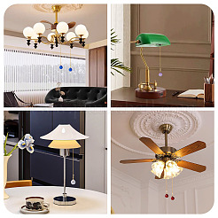 Glass Teardrop Shape Ceiling Fan Pull Chain Extenders&nbsp;DIY-TA0014-30