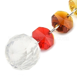 4Pcs 4 Styles Glass Octagonal Bead Hanging Suncatchers&nbsp;HJEW-JM02215-01
