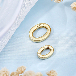 2Pcs 2 Styles Sterling Silver Spring Gate Rings&nbsp;STER-BBC0009-77