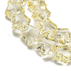 Baking Paint Transparent Glass Beads Strands&nbsp;X1-DGLA-A07-T8mm-KD01