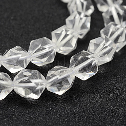 Natural Quartz Crystal Beads Strands&nbsp;G-F523-46-8mm