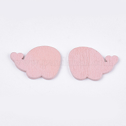 Painted Poplar Wood Cabochons&nbsp;WOOD-T021-24E