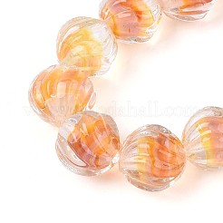 Textured Inner Flower Handmade Lampwork Beads&nbsp;LAMP-T024-07F