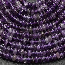 Natural Amethyst Beads Strands&nbsp;G-L635-A34-4x2mm