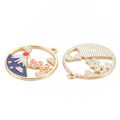 Alloy Enamel Pendants&nbsp;ENAM-S126-112-NR