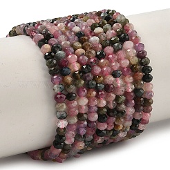 Natural Multicolor Tourmaline Bead Strands&nbsp;G-P279-77-4mm