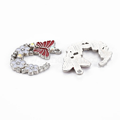 Alloy Rhinestone Pendants&nbsp;PALLOY-N153-06D-RS