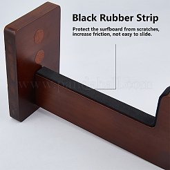 1Bag Wood Anti-slip Wall-mounted Surfboard Rack&nbsp;AJEW-DC0004-42