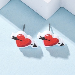 Wood Stud Earrings&nbsp;EJEW-M063-01A