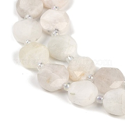 Natural White Moonstone Beads Strands&nbsp;G-C116-A15-01B