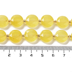 Natural Yellow Agate Beads Strands&nbsp;G-NH0004-043