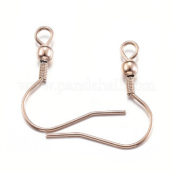 Ion Plating(IP) 304 Stainless Steel Earring Hooks&nbsp;STAS-G170-06RG