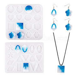 2Pcs 2 Styles DIY Geometrical Pendant Silicone Molds&nbsp;SIMO-TA0001-09