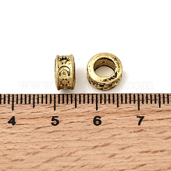 Rack Plating Tibetan Style Alloy Spacer Beads&nbsp;TIBE-WH0007-01AG