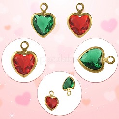 60Pcs 6 Colors K9 Glass Charms&nbsp;GLAA-FS0002-66