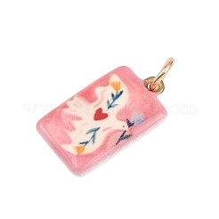 Brass Enamel Pendants&nbsp;X-ENAM-I087-01
