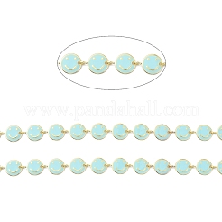 Brass & Enamel Link Chain&nbsp;CHC-D029-16G-02