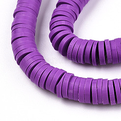 Handmade Polymer Clay Bead Strands&nbsp;CLAY-T002-6mm-54