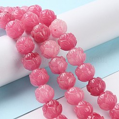 Carved Synthetic Coral Beads&nbsp;CORA-R021-07